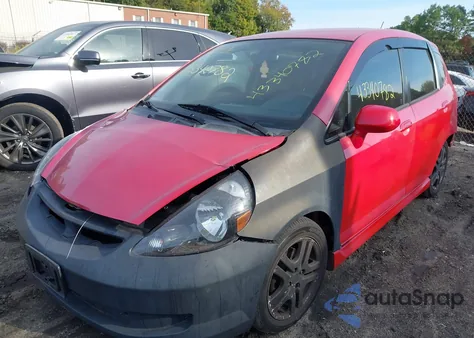 2007 Honda Fit Sport from USA, damaged, VIN JHMGD38627S010796